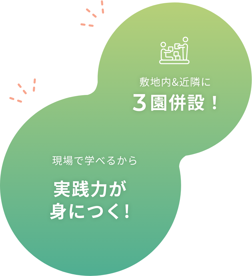 現場で学べるから実践力が身につく！